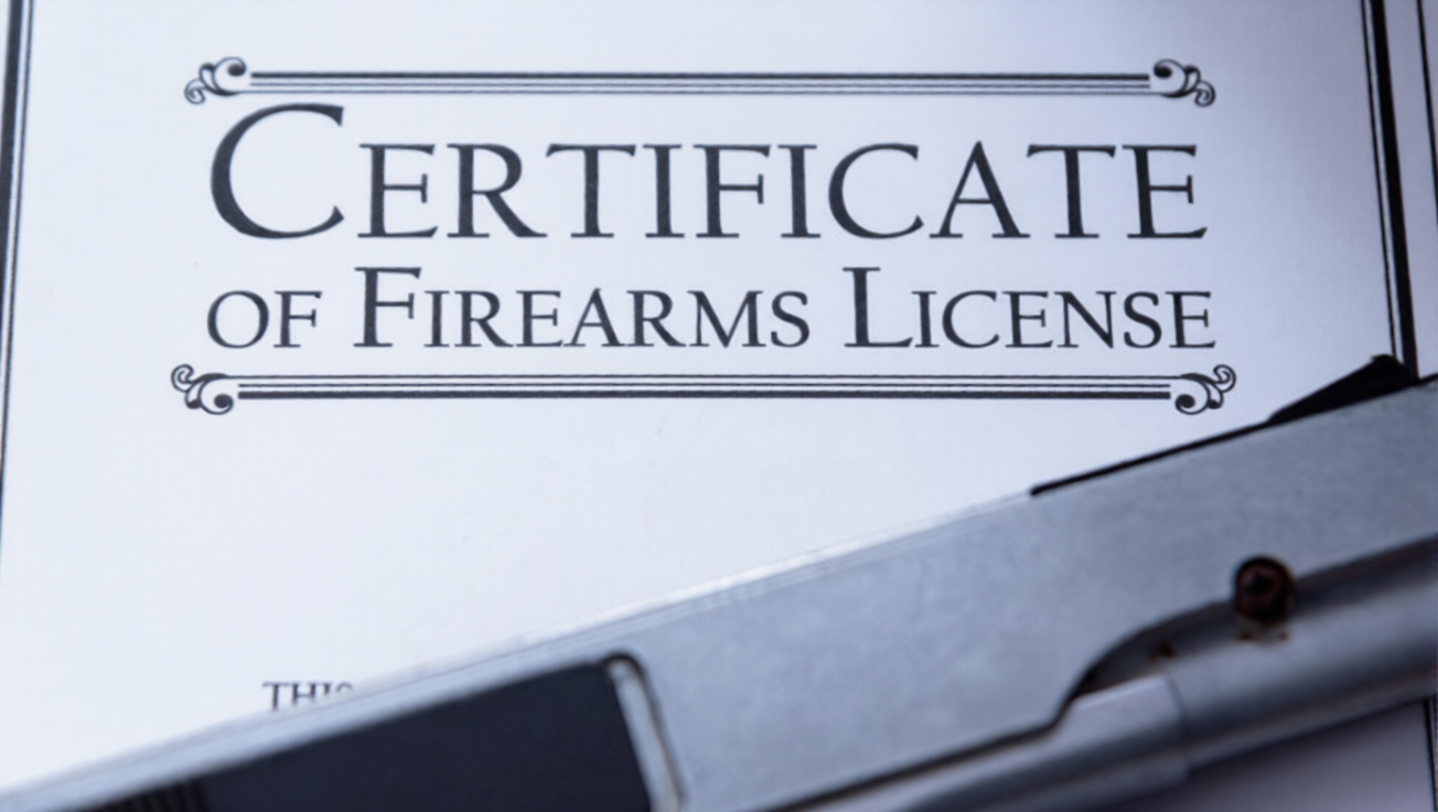 certificate of firearm license